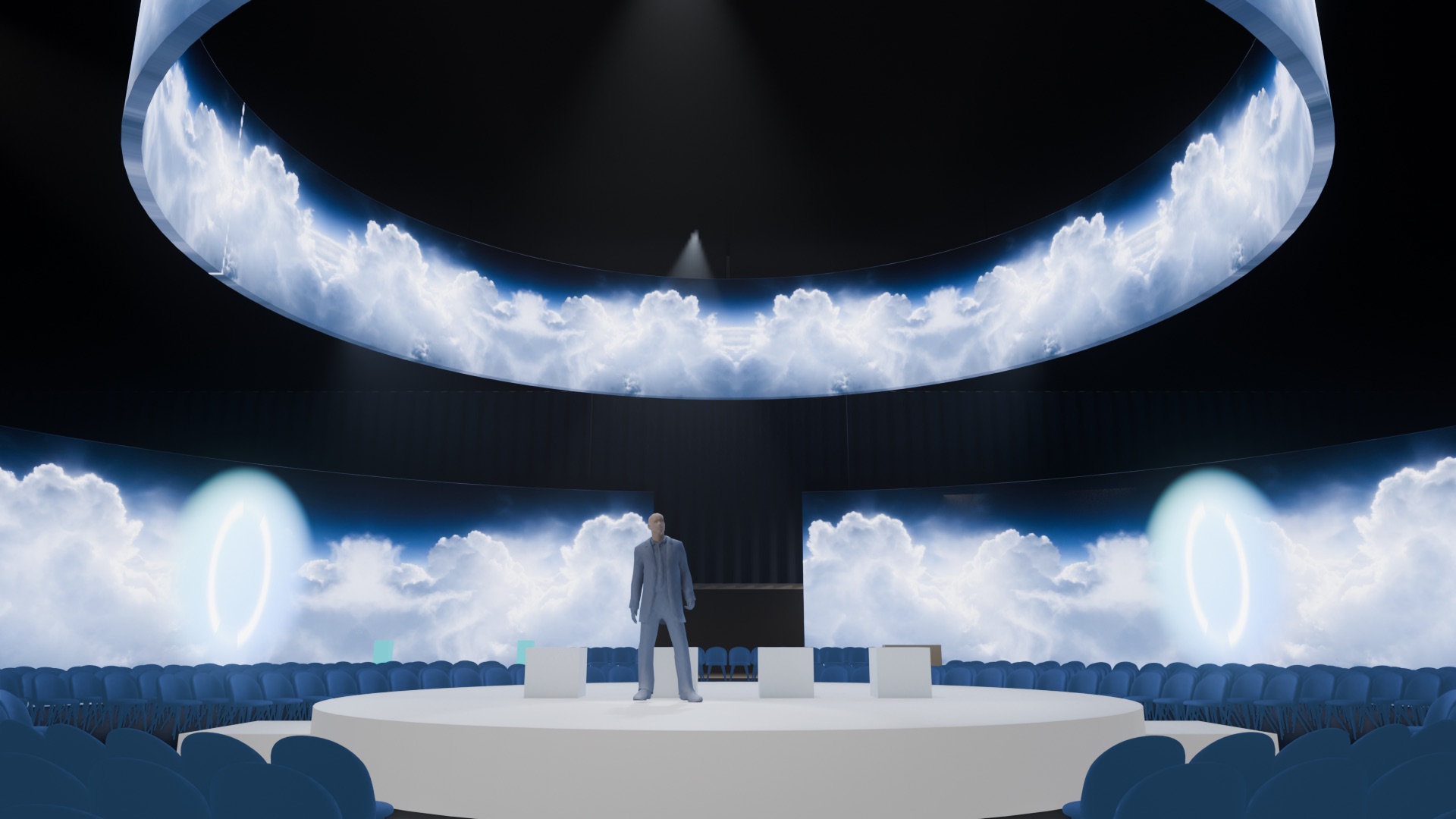 Stage from the aisle